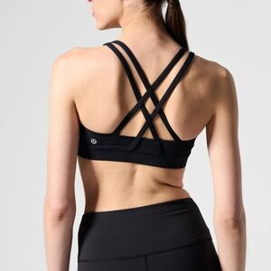 Lululemon Energy Bra *Medium Support, Satin Foil black